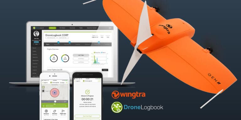DroneLogbook and WingtraOne GEN II
