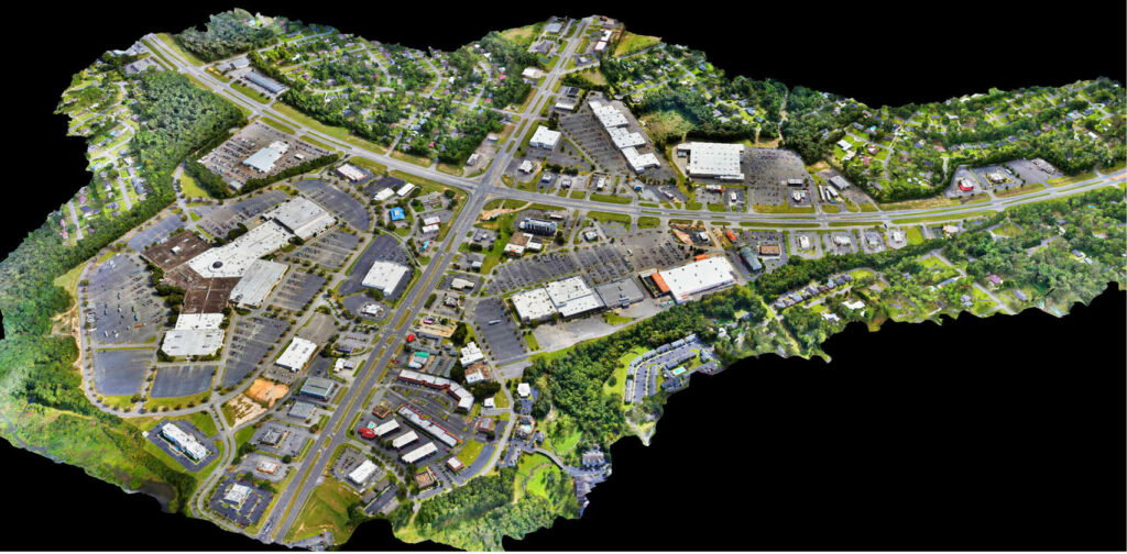 Cartographie 3D de Dothan, Alabama, à partir de données drone