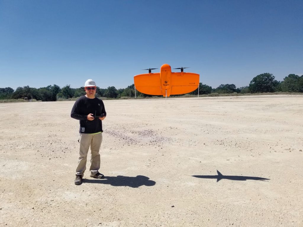 Pilot in field with WingtraOne GEN II