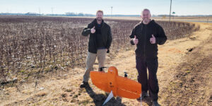 GreenField pilots in field with WingtraOne