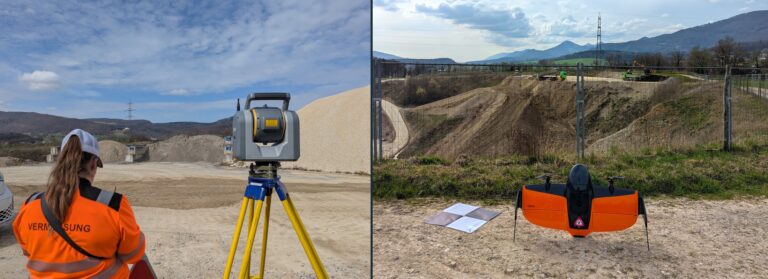 Stockpile measurement comparison between a drone and a Trimble terrestrial scanner at a quarry