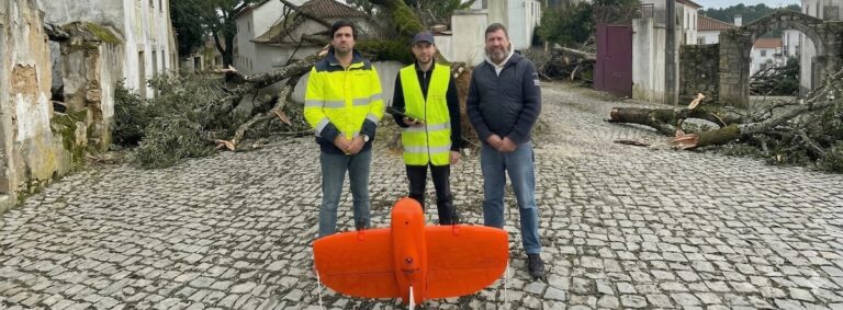 Wingtra pilot and Portuguese community members Storm Kristin recovery efforts