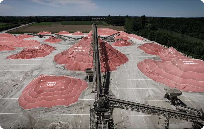 Cálculo preciso del volumen de las existencias