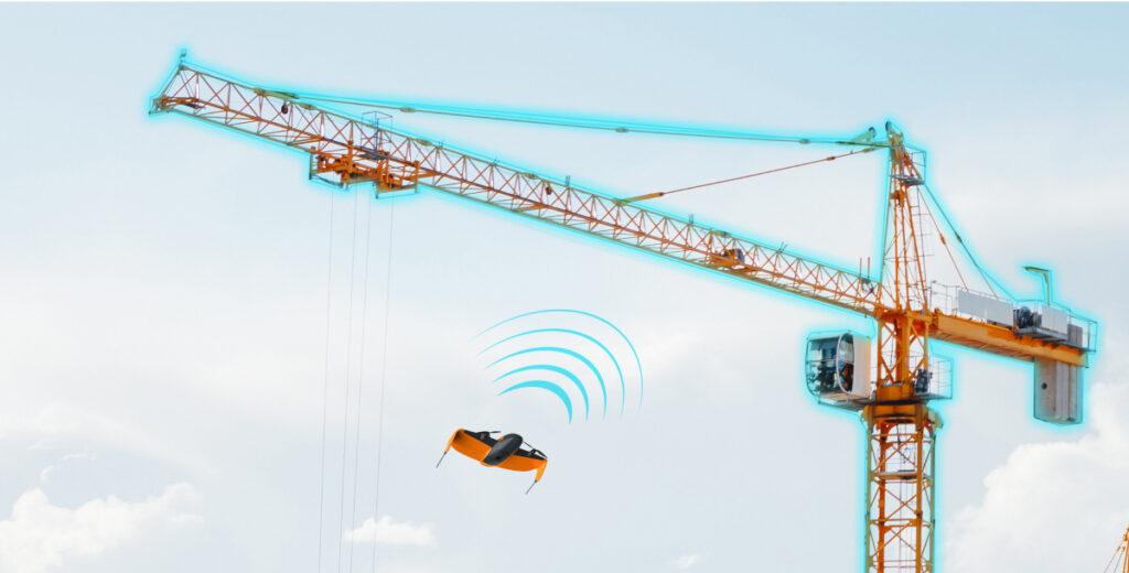 Dron de mapeo y topografía WingtraRAY con sensor de evitación de obstáculos.