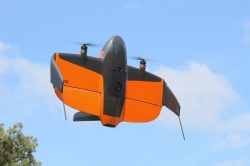 WingtraRAY in flight on project for ES2