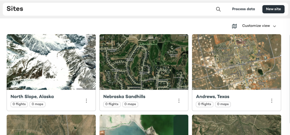 Drone survey flight planning application