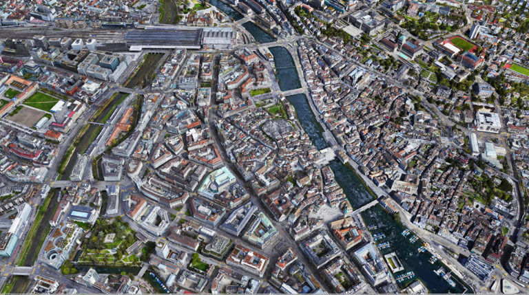 Wingtra GEN II Zurich map Bentley reality mesh 3D map output 5