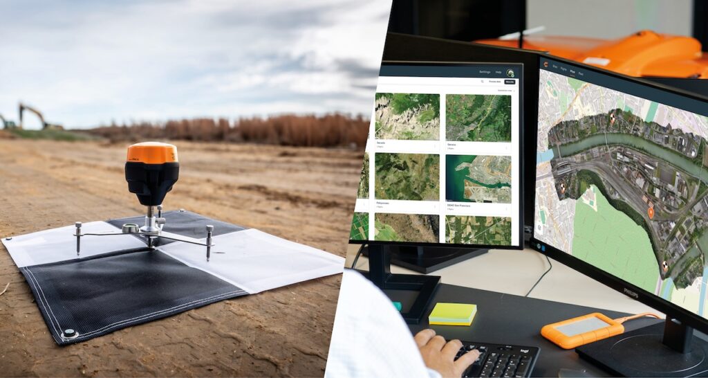 WingtraGROUND field surveying kit and drone orthomosaics