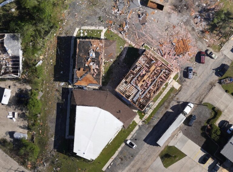 Orthomosaics of tornado damage