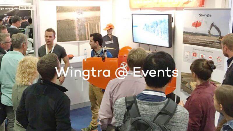 Wingtra employess at events